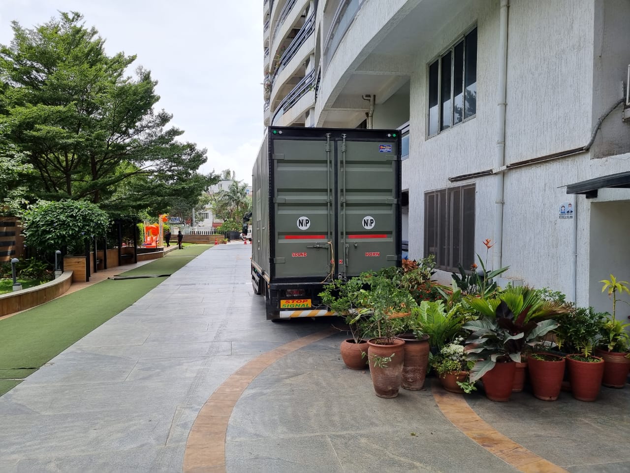 City Connect packers and movers truck loaded for transportation
